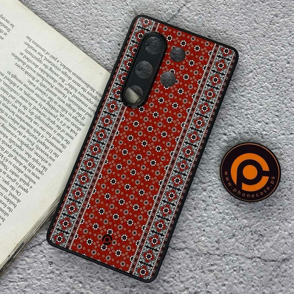 Itel S25 Ultra - Ajrak 12 - Premium Metal Printed Soft Bumper Shock Proof Case CS-53339
