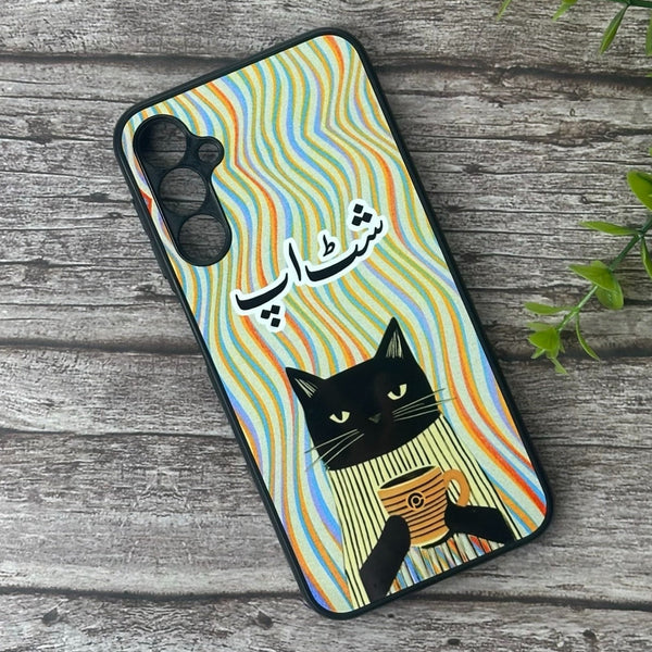 Samsung Galaxy A24 4G - VibeCheck Design 6 - Premium Metal Printed soft Bumper shock Proof Case CS-42063