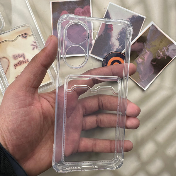 Redmi Turbo 4 / Poco F7 Pro - Wallet Card Holder Transparent Slot ShockProof Case