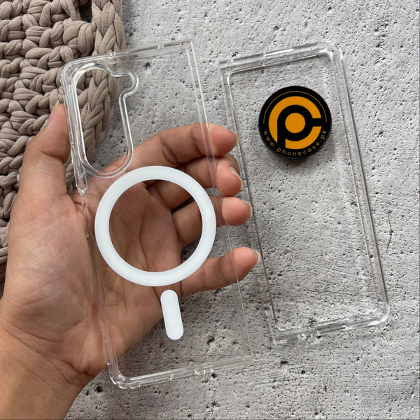 Galaxy Z Fold 5 MagSafe supported Shock Proof Ultra Clear Case