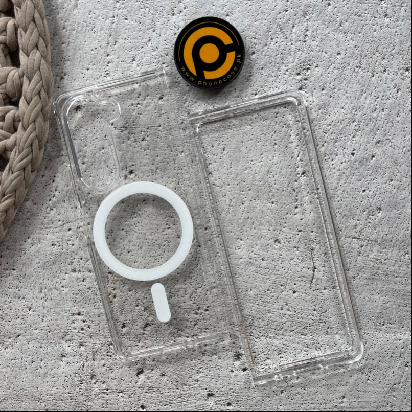 Galaxy Z Fold 5 MagSafe supported Shock Proof Ultra Clear Case