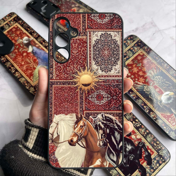 Persian Calligraphy Art 40 - Sultan’s Royal Steeds - Premium Phone Case - All Models