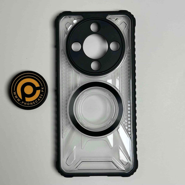 Honor X9D / Honor X70 - Orbital Magnetic Ring Transparent Shockproof Phone Case