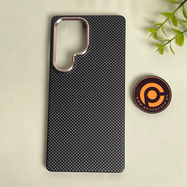 Galaxy S25 Ultra - Bronze Matrix - Premium Aramid Fiber MagSafe Case with Built-in Camera Bezel