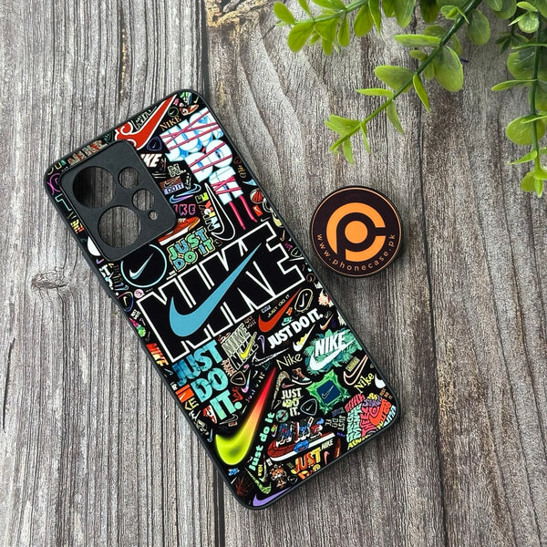 Xiaomi Redmi Note 12 - Nike Edition Design 1 - Premium Printed Glass soft Bumper Shock Proof Case CS-40931