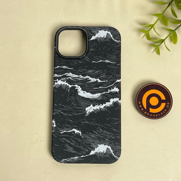 iPhone 16 Pro Max - Ocean Wave - Premium Aramid Fiber MagSafe Case with Built-in Camera Bezel