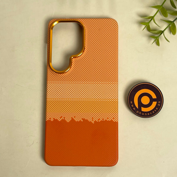 Galaxy S25 Ultra - Orange Fade - Premium Aramid Fiber MagSafe Case with Built-in Camera Bezel