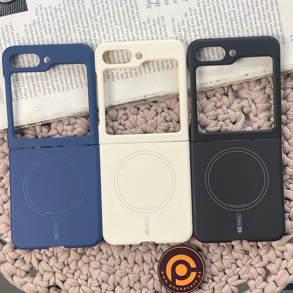 Samsung Galaxy Z Flip 5 - Luxury Liquid Silicone NeoShell Magnetic Case Soft Touch Anti-Scratch Cover