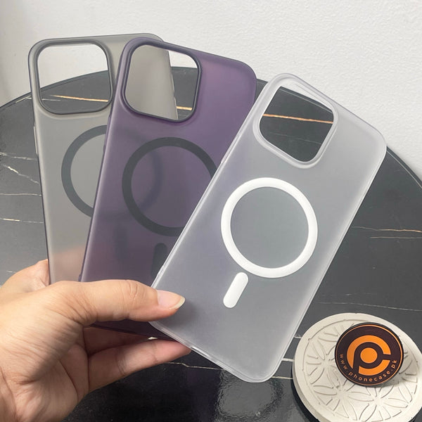 iPhone 15 Pro Max - Slim IceMist Magnetic Ultra-Thin Soft Matte Case