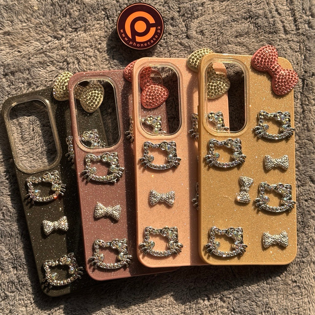Infinix Hot 60 Pro Plus - Cute Kitty Pookie Glitter Diamond Case