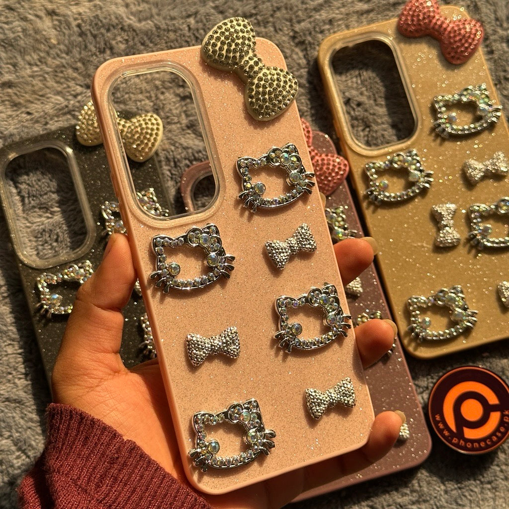 Infinix Hot 60 Pro Plus - Cute Kitty Pookie Glitter Diamond Case