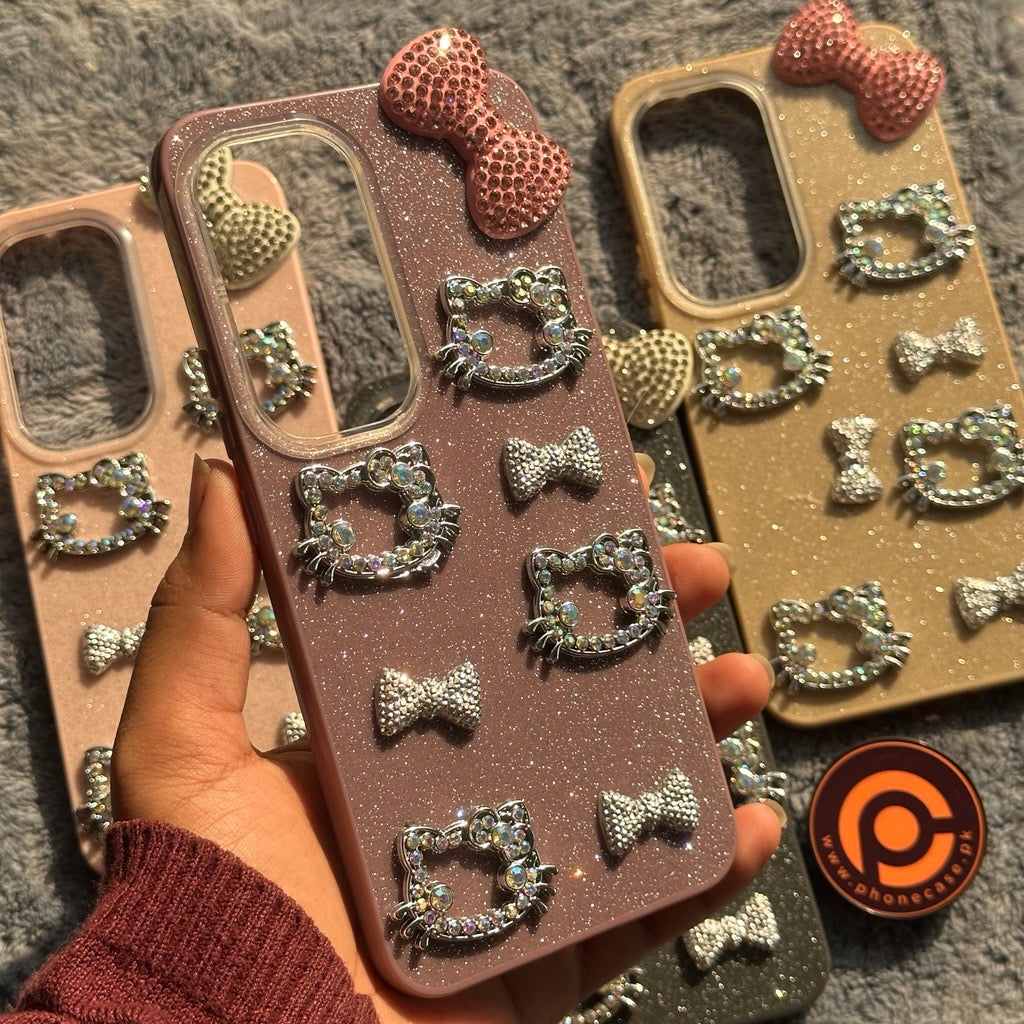 Infinix Hot 60 Pro Plus - Cute Kitty Pookie Glitter Diamond Case