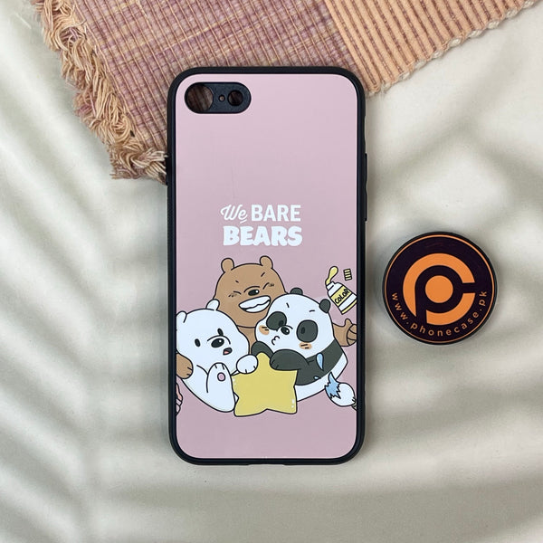 iPhone 7 / 8  Cartoon Design 2   Premium Printed Glass soft Bumper shock Proof Case CS-49690