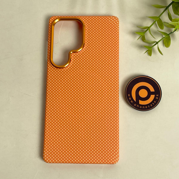 Galaxy S25 Ultra - Orange Fade - Premium Aramid Fiber MagSafe Case with Built-in Camera Bezel