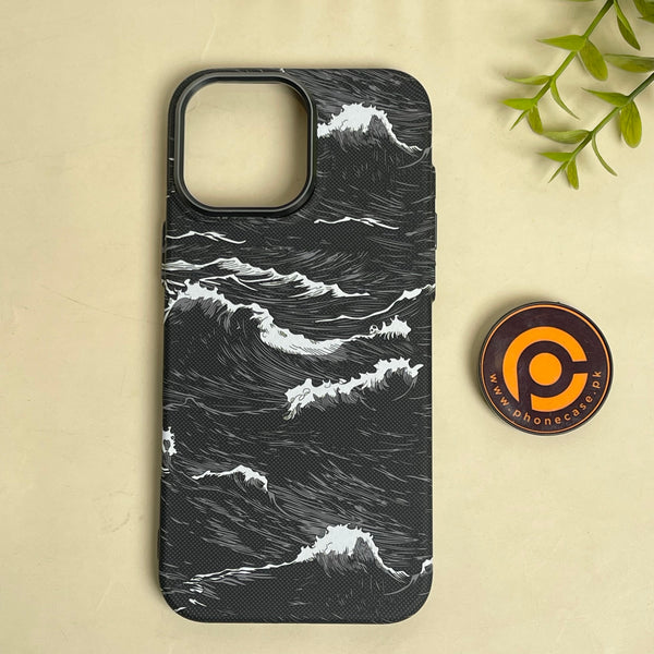 iPhone 16 Pro Max - Ocean Wave - Premium Aramid Fiber MagSafe Case with Built-in Camera Bezel