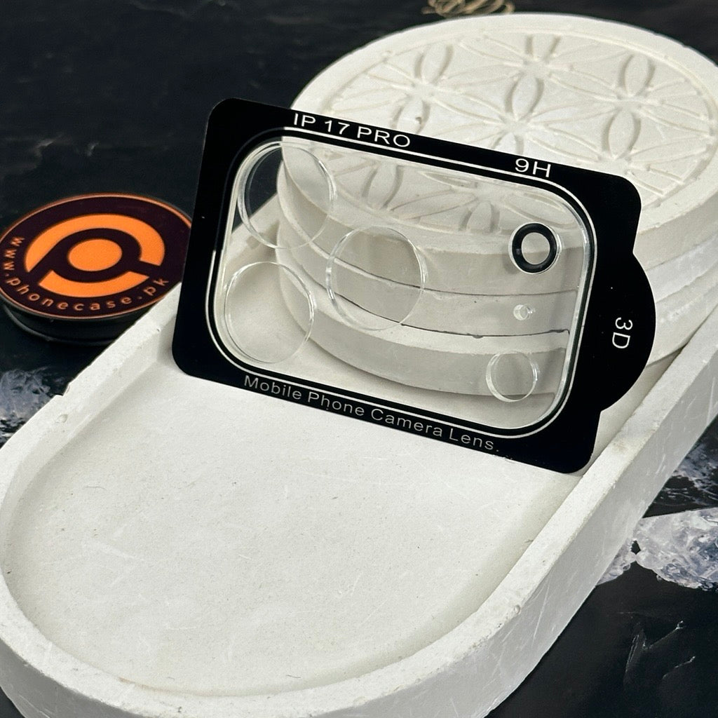 iPhone 17 Pro Max - Ultra Clear 9H Tempered Glass Camera Lens Protector