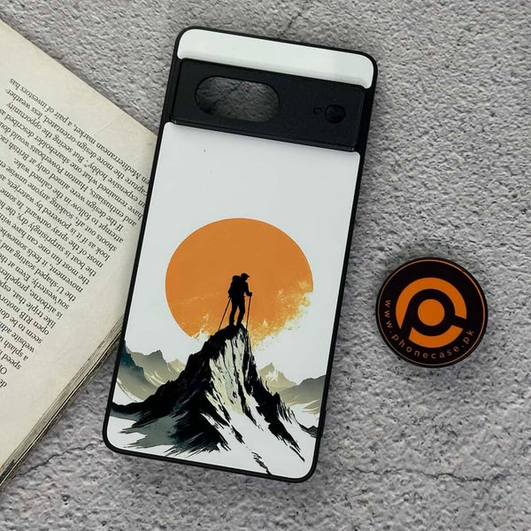 Google Pixel 7 - Mountain Vista  Design 4 - Premium Metal Printed soft Bumper Shock Proof Case CS-43518