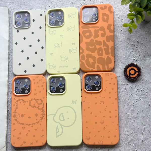 iPhone 15 - Cute Bloomi Soft Touch Liquid Silicone Case for Girls
