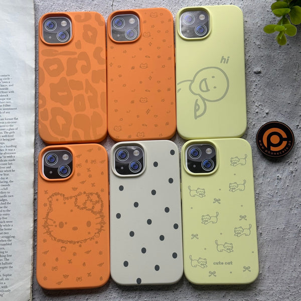 iPhone 16 Pro Max - Cute Bloomi Soft Touch Liquid Silicone Case for Girls