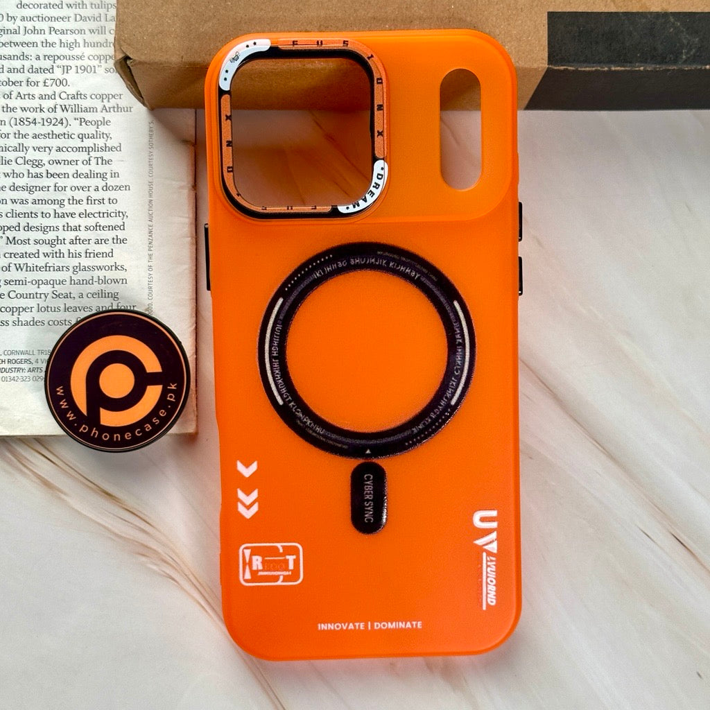 iPhone 17 Pro Max - Mechanical Vortex Matte Case With Built-in Magsafe ...
