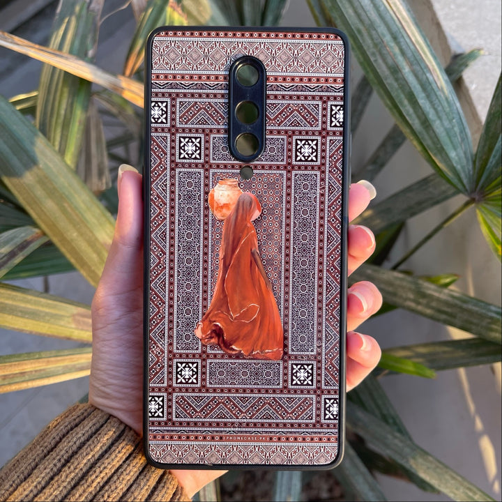 OnePlus 8 - Sindhi Ajrak Art 5 - Sindhri Safar  - Premium Metal Printed soft Bumper Shock Proof Case CS-42775