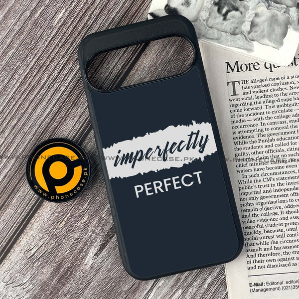 Google Pixel 9 - Imperfectly - Premium Printed Glass soft Bumper shock Proof Case