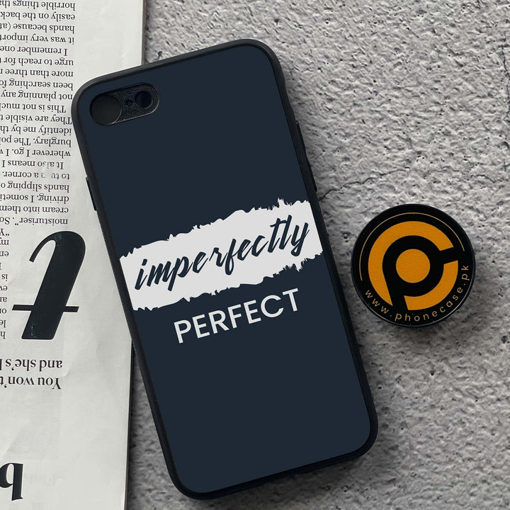 iPhone 7/8 - Imperfectly - Premium Metal  Printed soft Bumper shock Proof Case  CS-33160