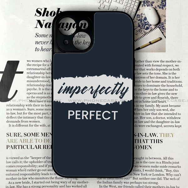 iPhone 15 - Imperfectly - Premium Metal Printed soft Bumper shock Proof Case