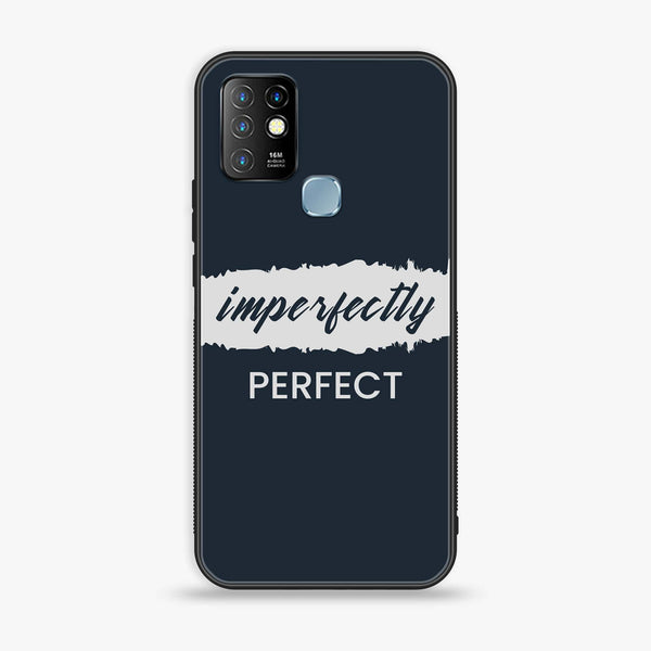 Infinix Hot 10 - Imperfectly -  Premium Printed Metal soft Bumper shock Proof Case