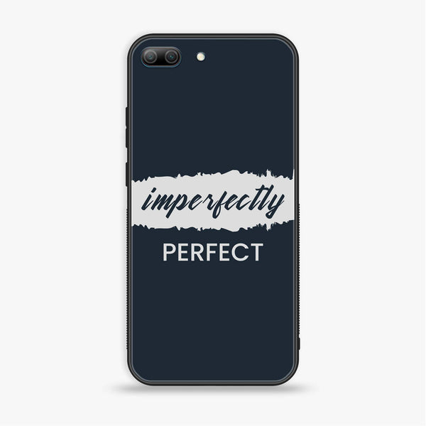 Huawei Honor 9 Lite - Imperfectly - Premium Printed Glass soft Bumper Shock Proof Case