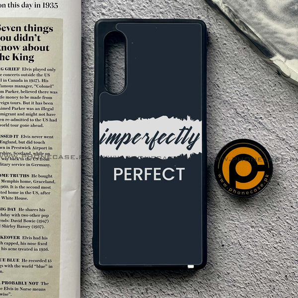 LG G9 - Imperfectly - Premium Metal Printed soft Bumper shock Proof Case
