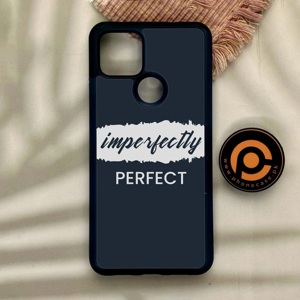 Google Pixel 4a 5G - Imperfectly - Premium Metal Printed Soft Bumper Shock Proof Case