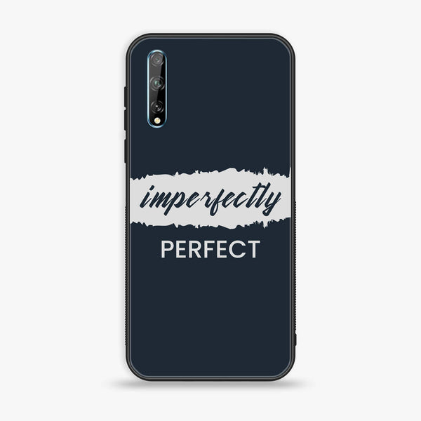 Huawei Y8p - Imperfectly - Premium Printed Glass soft Bumper Shock Proof Case