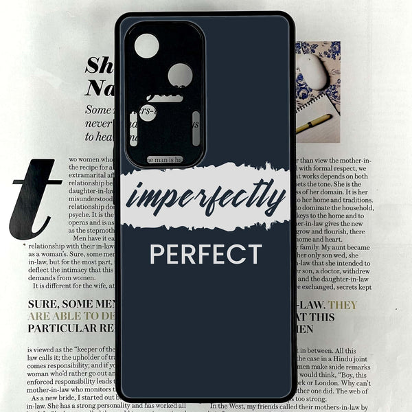 Vivo V30 - Imperfectly - Premium Printed Glass soft Bumper shock Proof Case CS-22675