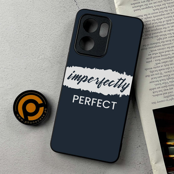 Oppo Reno 13F - Imperfectly - Premium Metal Printed Soft Bumper Shockproof Case