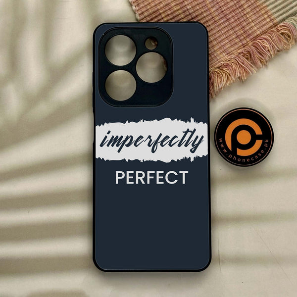 Infinix Hot 40i - Imperfectly - Premium Metal Printed soft Bumper shock Proof Case