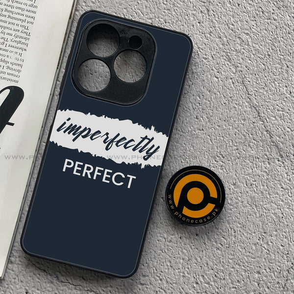 Infinix Hot 40i - Imperfectly - Premium Metal Printed soft Bumper shock Proof Case