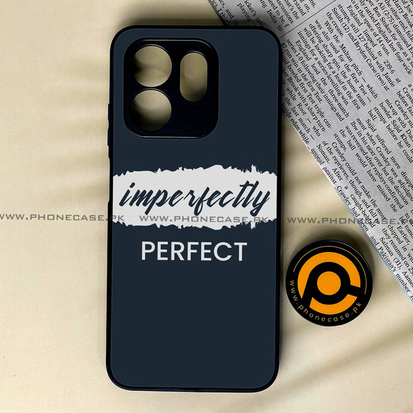 Infinix Hot 50i - Imperfectly - Premium Printed Glass soft Bumper Shock Proof Case