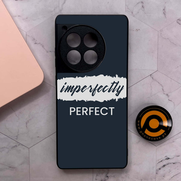 OnePlus 12R - Imperfectly - Premium Metal Printed soft Bumper shock Proof Case