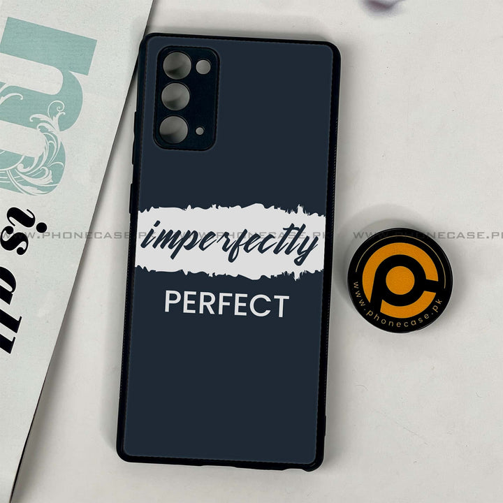 Samsung Galaxy Note 20 - Imperfectly - Premium Printed Glass soft Bumper Shock Proof Case