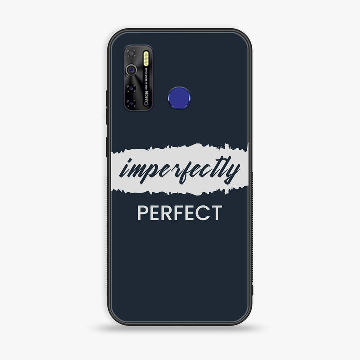 Tecno Camon 15 - Imperfectly - Premium Printed Glass soft Bumper shock Proof Case