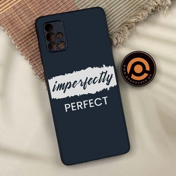 Samsung Galaxy A71 - Imperfectly - Premium Metal Printed soft Bumper shock Proof Case