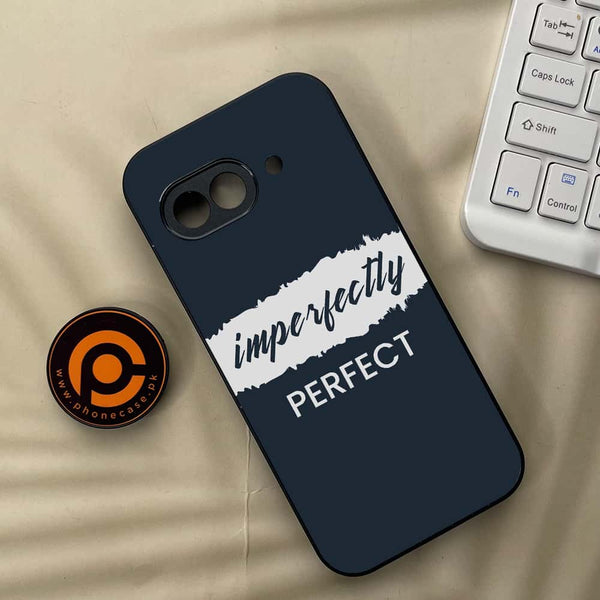 Google Pixel 9a - Imperfectly - Premium Metal Printed soft Bumper Shock Proof Case