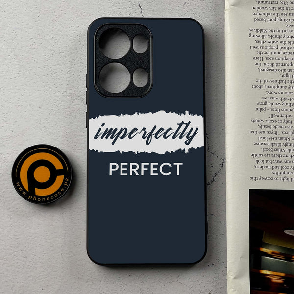 Oppo A6 Pro - Imperfectly - Premium Metal Printed Soft Bumper Shockproof Case