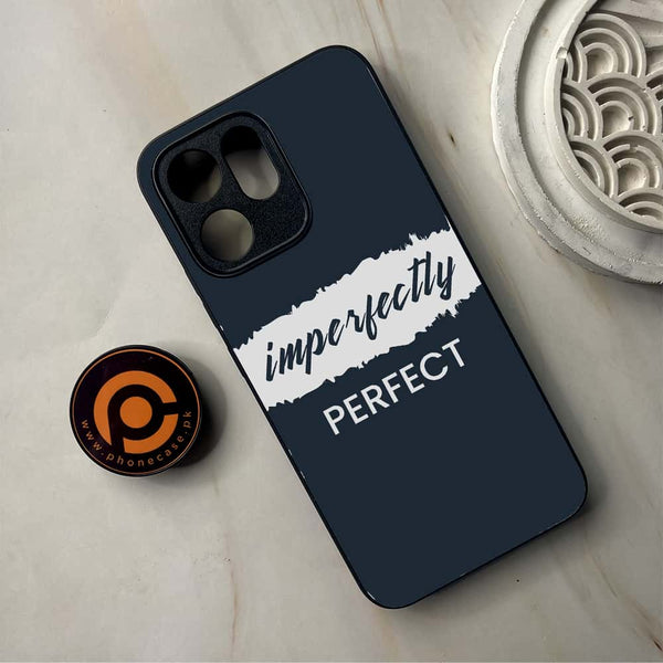 Oppo Reno 14F - Imperfectly - Premium Metal Printed Soft Bumper Shockproof Case