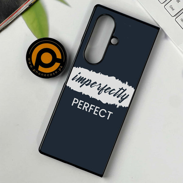 Samsung Galaxy Z Fold 7 - Imperfectly -  Premium Metal Printed soft Bumper shock Proof Case