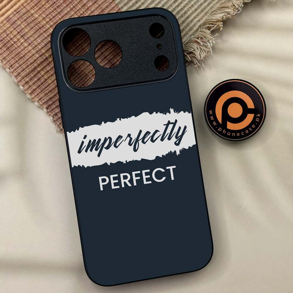 iPhone 17 Pro Max - Imperfectly - Premium Metal Printed soft Bumper shock Proof Case