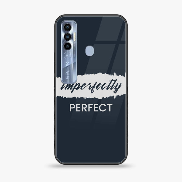 Tecno Spark 7 Pro - Imperfectly - Premium Printed Glass soft Bumper Shock Proof Case