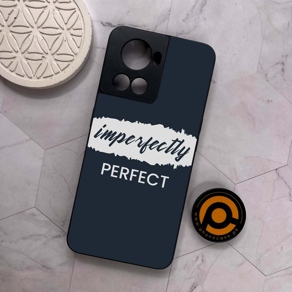 OnePlus 10R -  Imperfectly  - Premium Metal Printed soft Bumper shock Proof Case