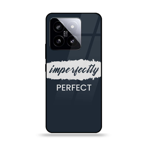 Xiaomi 14 - Imperfectly -  Premium Printed Metal soft Bumper shock Proof Case